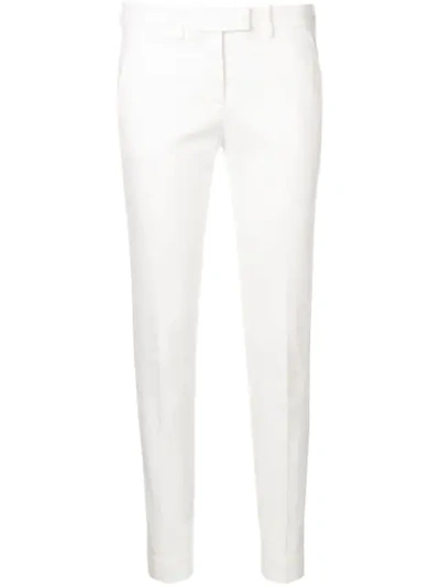 Incotex By Slowear Low Waist Slim-fit Trousers In White