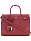Saint Laurent Small Sac De Jour Souple Tote In Red