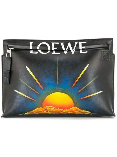 Loewe Sunset Clutch - Black