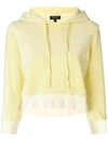 JUICY COUTURE VELOUR SHRUNKEN HOODED PULLOVER