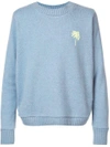 THE ELDER STATESMAN CASHMERE PALM TREE JUMPER