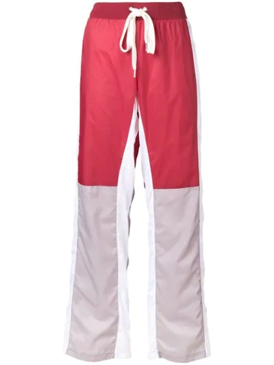 Each X Other Color Block Track Trousers - 红色 In Red