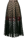 CHRISTOPHER KANE pleated lace skirt