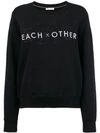 EACH X OTHER FRONT LOGO LOOSE SWEATSHIRT