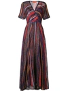 MISSONI striped wrap front dress