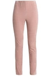 THEORY WOMAN VELVET SKINNY PANTS BABY PINK,AU 6200568457389877