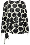 MARQUES' ALMEIDA TIE-FRONT JACQUARD SHIRT,3074457345619176718