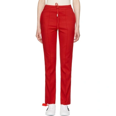 Off-white Red Logo Tape Track Trousers