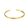 YVONNE HENDERSON JEWELLERY Gold Torque Bangle With White Sapphires