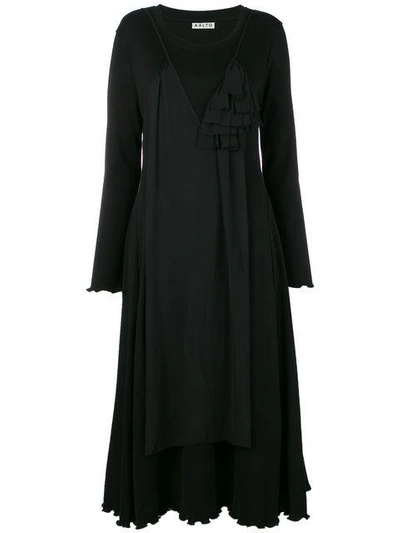 Aalto Ruffled Embellishment Dress In Black