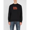 Diesel S-bay-xa Cotton-jersey Sweatshirt In Black