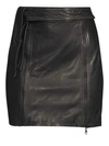 J BRAND Christa Zip Leather Mini Skirt