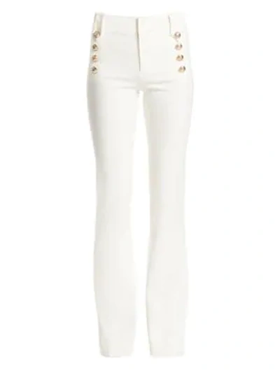 Derek Lam 10 Crosby Robertson Flare Pants In Soft White