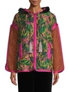 ETRO Floral Faux Fur-Trim Patchwork Hooded Jacket