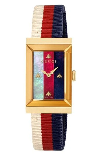 Gucci G-frame腕表，21x40毫米 In Undefined