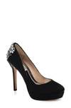 BADGLEY MISCHKA VIOLA EMBELLISHED PLATFORM PUMP,MP4428