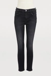 CURRENT ELLIOTT THE STILETTO HIGH-WAISTED JEANS,PC 0 00 3238 PT1609 1 YEAR BLACK