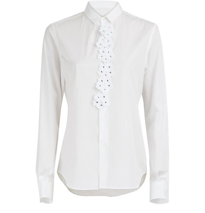 Moncler Genius 6 Moncler Noir Kei Ninomiya Flower Appliqué Shirt In 001 White
