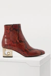 COLIAC TIFFANY ANKLE BOOTS,CL383 RED