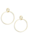 SAKS FIFTH AVENUE Double Circle 14K Yellow Gold Drop Earrings,0400099253704