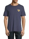 True Religion Buddha Logo Cotton T-shirt In Navy