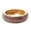 Artisan 14k Gold Full Eternity Womens Band With Brown Diamonds