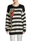 MARC JACOBS Embroidered Stripe Sweater,0400099211327
