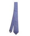 Simon Carter West End Squiggle Silk Tie In Purple