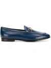 GUCCI JORDAAN LEATHER LOAFERS