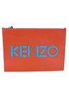KENZO Kenzo Logo Clutch,10666151