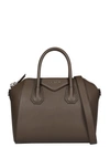 Givenchy Heather Grey Antigona Mini Leather Tote Bag In 022
