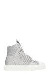 GIENCHI HYPNOS SILVER GLITTER SNEAKERS,10643395