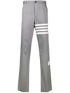 THOM BROWNE STRIPE DETAIL TAILORED TROUSERS