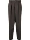 MARNI MARNI DROP-CROTCH TROUSERS - BROWN