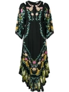 VILSHENKO asymmetric hem floral dress