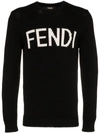 FENDI LOGO INTARSIA JUMPER