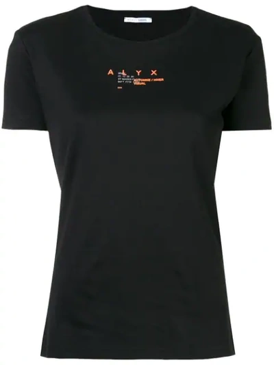 Alyx T-shirt Mit Logo-print In Black