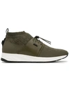 KARL LAGERFELD KARL LAGERFELD VEKTOR MID K/KNIT RUNNER SNEAKERS - GREEN