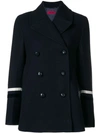 THE GIGI THE GIGI DOUBLE-BREASTED FITTED COAT - BLUE
