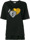 FENDI FENDI LOCK T-SHIRT - BLACK