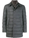 HERNO HERNO QUILTED COAT - GREY