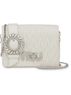 MIU MIU MIU MIU MATELASSÉ MINI BAG - WHITE