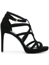 MICHAEL MICHAEL KORS MICHAEL MICHAEL KORS STRAPPY STILETTOS - BLACK