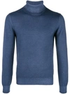 La Fileria For D'aniello Classic Turtleneck Jumper In Blue