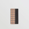 BURBERRY Small Scale Check and Leather Continental Wallet,40780611