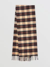 BURBERRY Check Cashmere Scarf,40752551