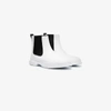 Camper Black And White Pix Leather Boots In White