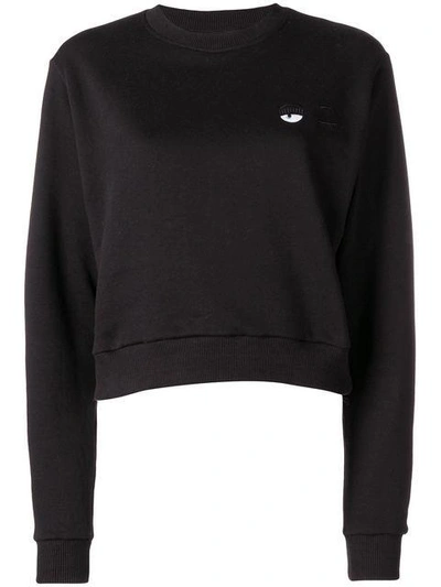 Chiara Ferragni Small Flirting Sweatshirt In Black