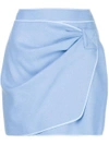 N°21 wrap front mini skirt