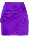 N°21 wrap front mini skirt